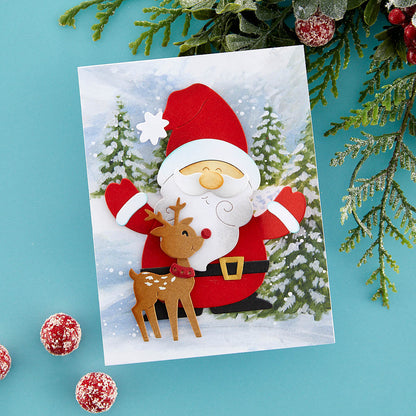 Matrices de découpe Santa Hugs de la collection Holiday Hugs par Stampendous