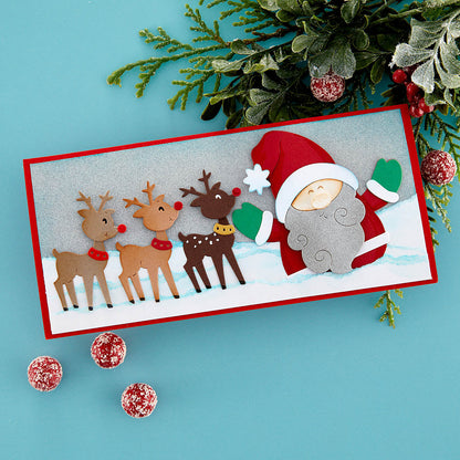 Matrices de découpe Santa Hugs de la collection Holiday Hugs par Stampendous