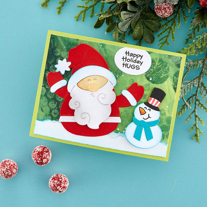 Matrices de découpe Santa Hugs de la collection Holiday Hugs par Stampendous