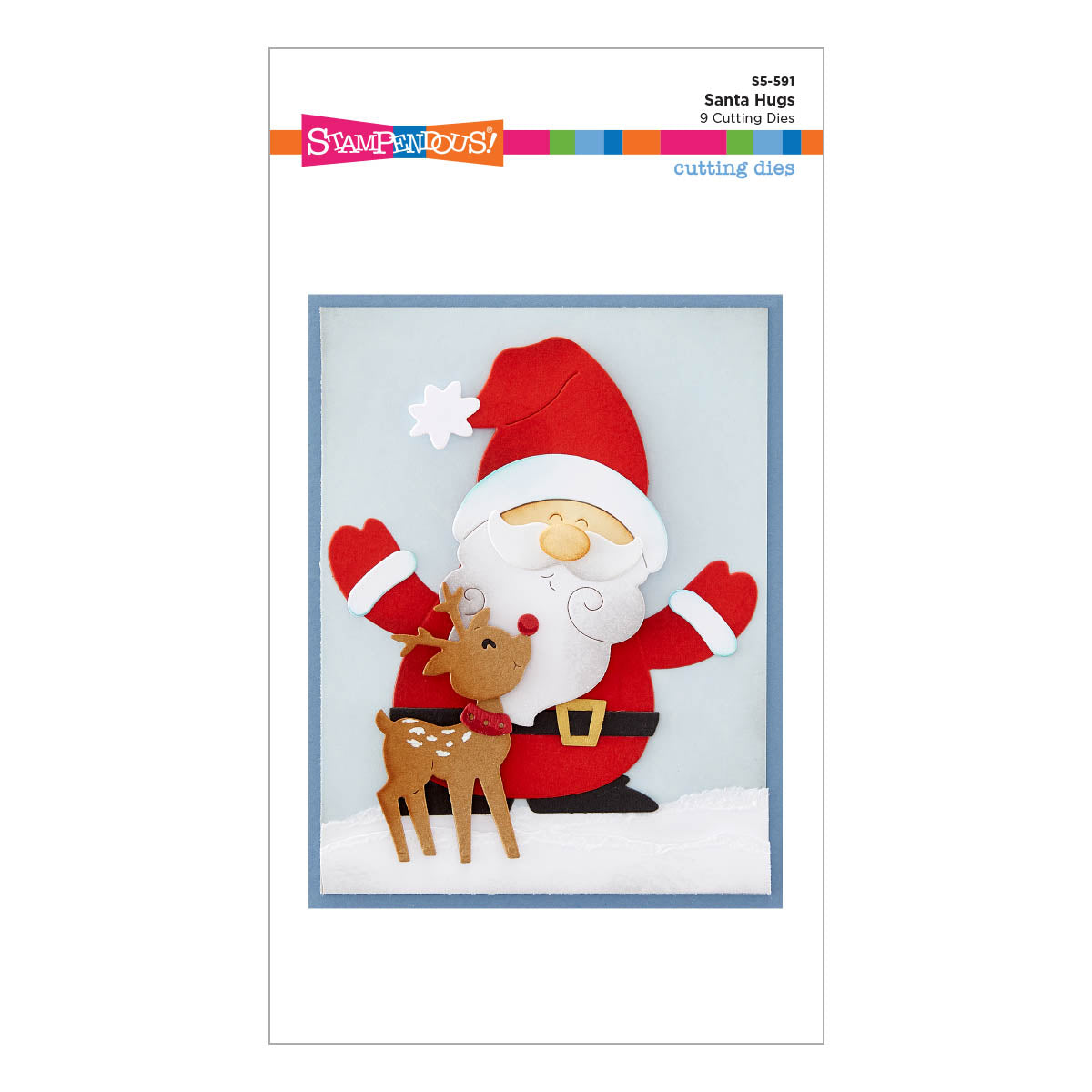 Matrices de découpe Santa Hugs de la collection Holiday Hugs par Stampendous