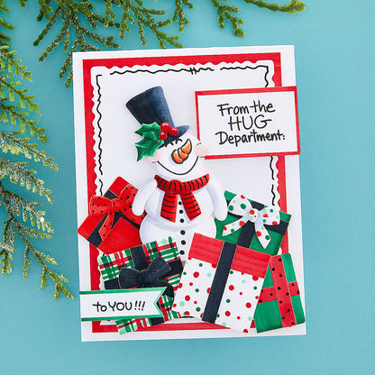 Matrices de découpe Bonhomme de Neige Câlins de la collection Holiday Hugs par Stampendous