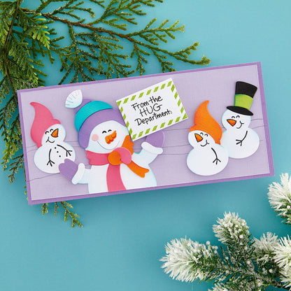 Matrices de découpe Bonhomme de Neige Câlins de la collection Holiday Hugs par Stampendous