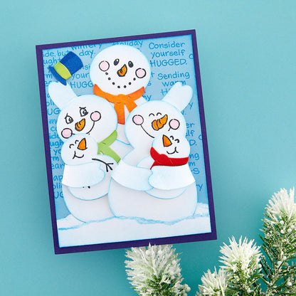 Matrices de découpe Bonhomme de Neige Câlins de la collection Holiday Hugs par Stampendous