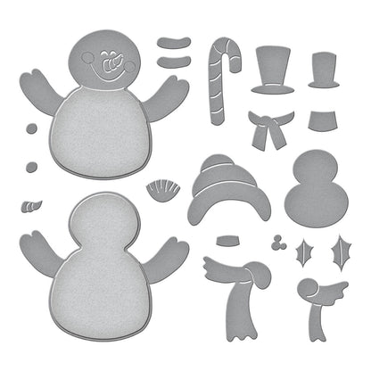 Matrices de découpe Bonhomme de Neige Câlins de la collection Holiday Hugs par Stampendous