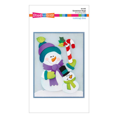 Matrices de découpe Bonhomme de Neige Câlins de la collection Holiday Hugs par Stampendous