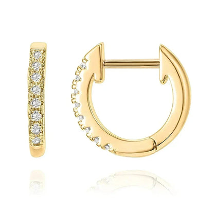 Superbes petites boucles d'oreilles créoles en argent sterling 925 - Chic et intemporel