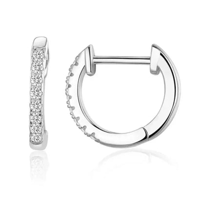 Superbes petites boucles d'oreilles créoles en argent sterling 925 - Chic et intemporel
