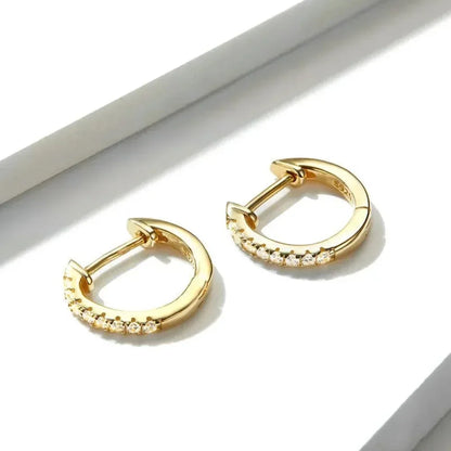 Superbes petites boucles d'oreilles créoles en argent sterling 925 - Chic et intemporel