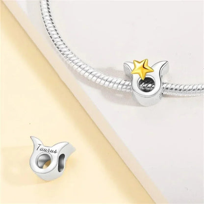 Delicate 925 Silver Zodiac Charm: Personalize Your Bracelet With Your Constellation