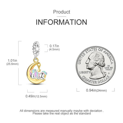 Dreamy Unicorn Sterling Silver Charm