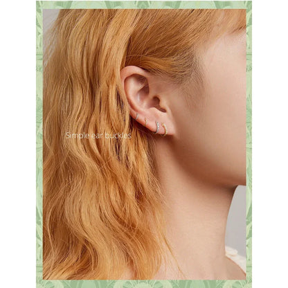Superbes petites boucles d'oreilles créoles en argent sterling 925 - Chic et intemporel