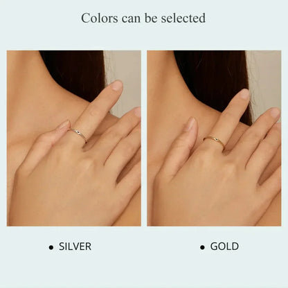 925 Sterling Silver Heart Wedding Band - Symbol Of Love, Stackable Promise Ring In 2 Colors (Size 5-10)