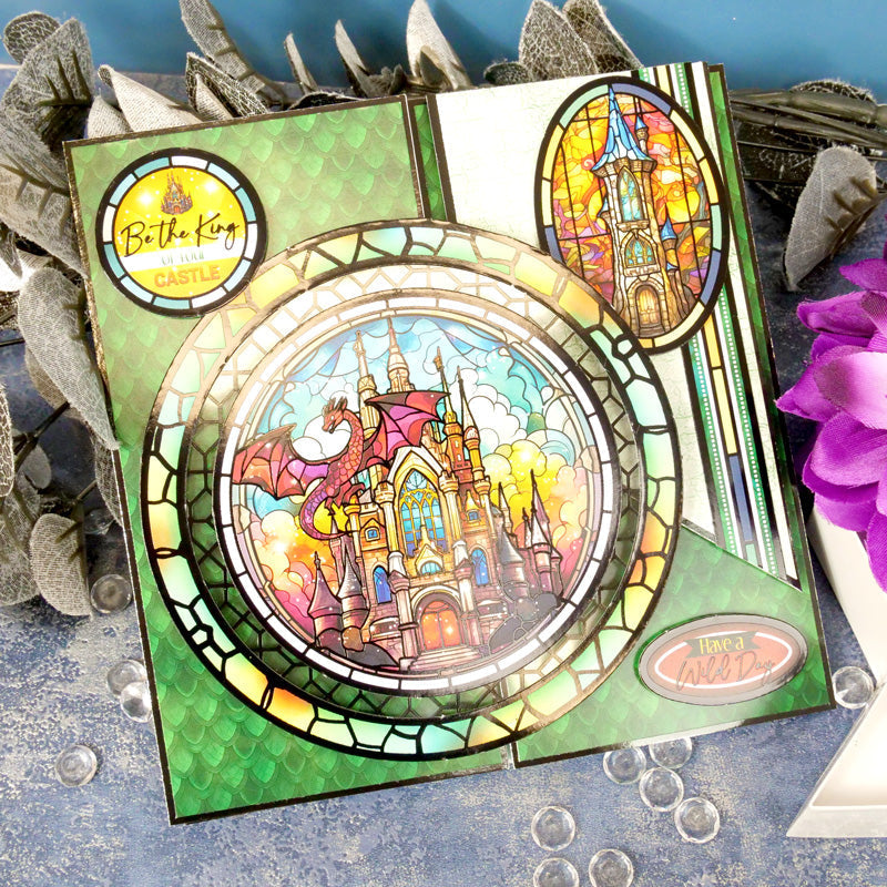 Stained Glass Mystical Worlds Luxury Topper Collection
