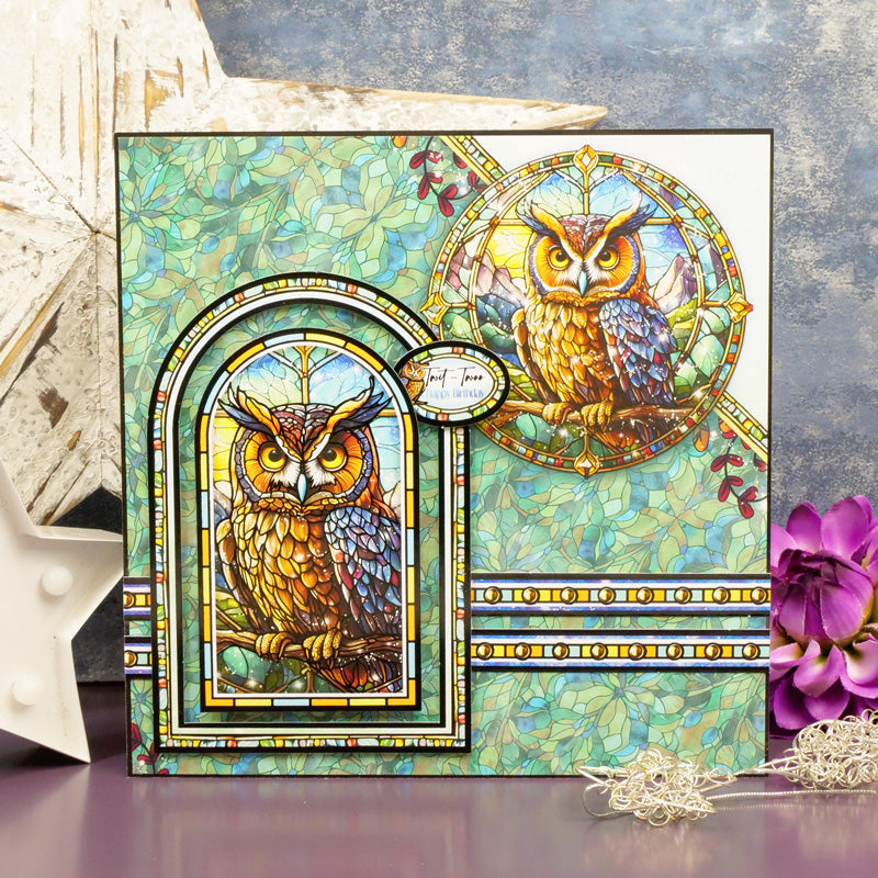 Stained Glass Mystical Worlds Luxury Topper Collection