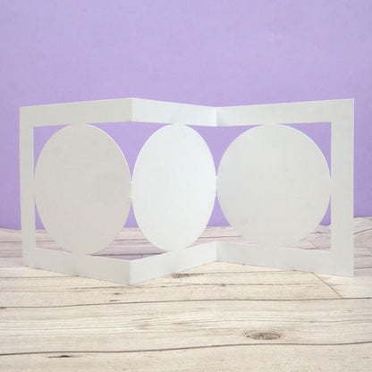Cartes et enveloppes de luxe prédécoupées – Panneau triple cercle