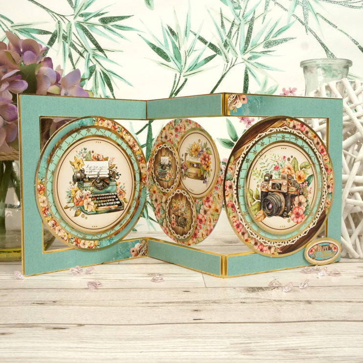 Cartes et enveloppes de luxe prédécoupées – Panneau triple cercle