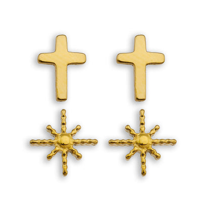 Coffret de 2 paires de boucles d'oreilles SIENNA