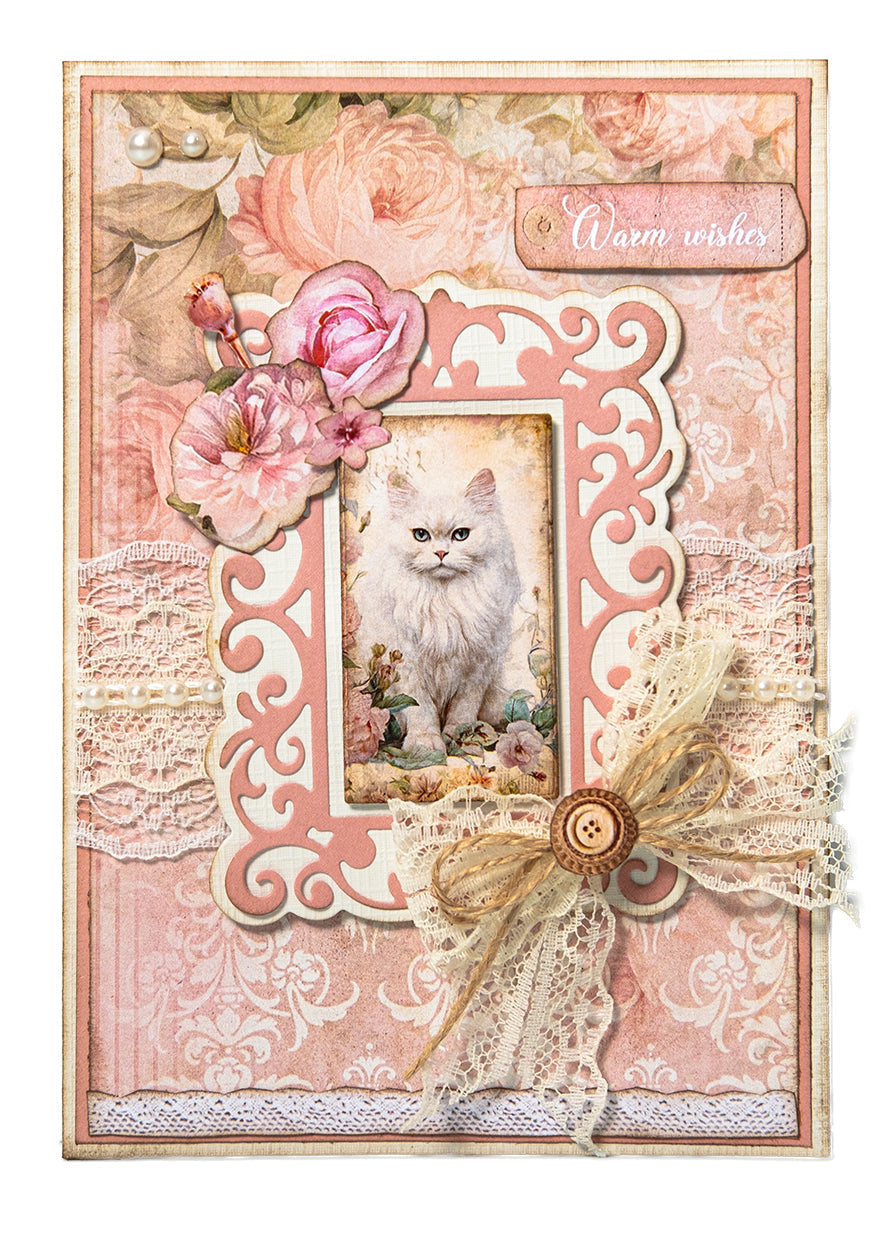 SL Cutting Die Macaron Mini-Frame A Cat's Secret 7 Pieces
