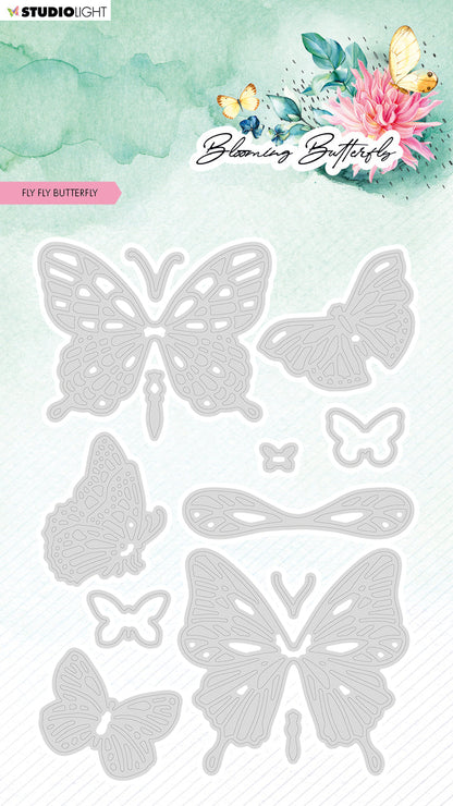 SL Matrice de découpe Fly Fly Butterfly Papillon en éclosion 96x138x1mm 13 PC nr.484
