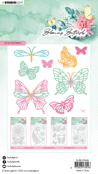 SL Matrice de découpe Fly Fly Butterfly Papillon en éclosion 96x138x1mm 13 PC nr.484