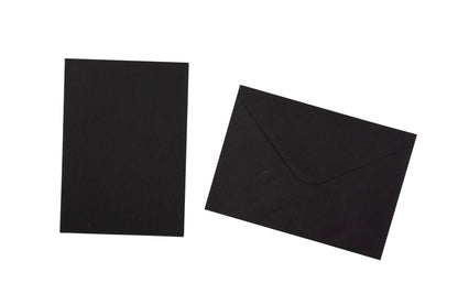 Cartes et Enveloppes SL Noires A6 Consommables 20 pièces