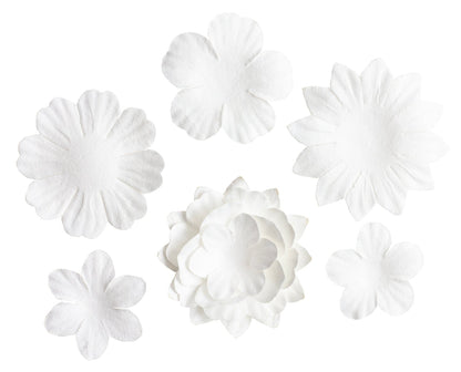SL Fleurs en papier 25x Consommables blancs 25 PC
