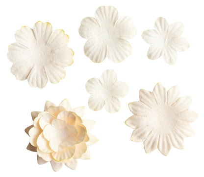 SL Paper Flowers 25x Cream Consumables 25 PC