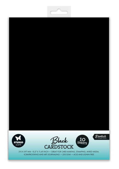 SL Papier Set Consommables Papier cartonné noir 250 g/m² 10 FEUILLES
