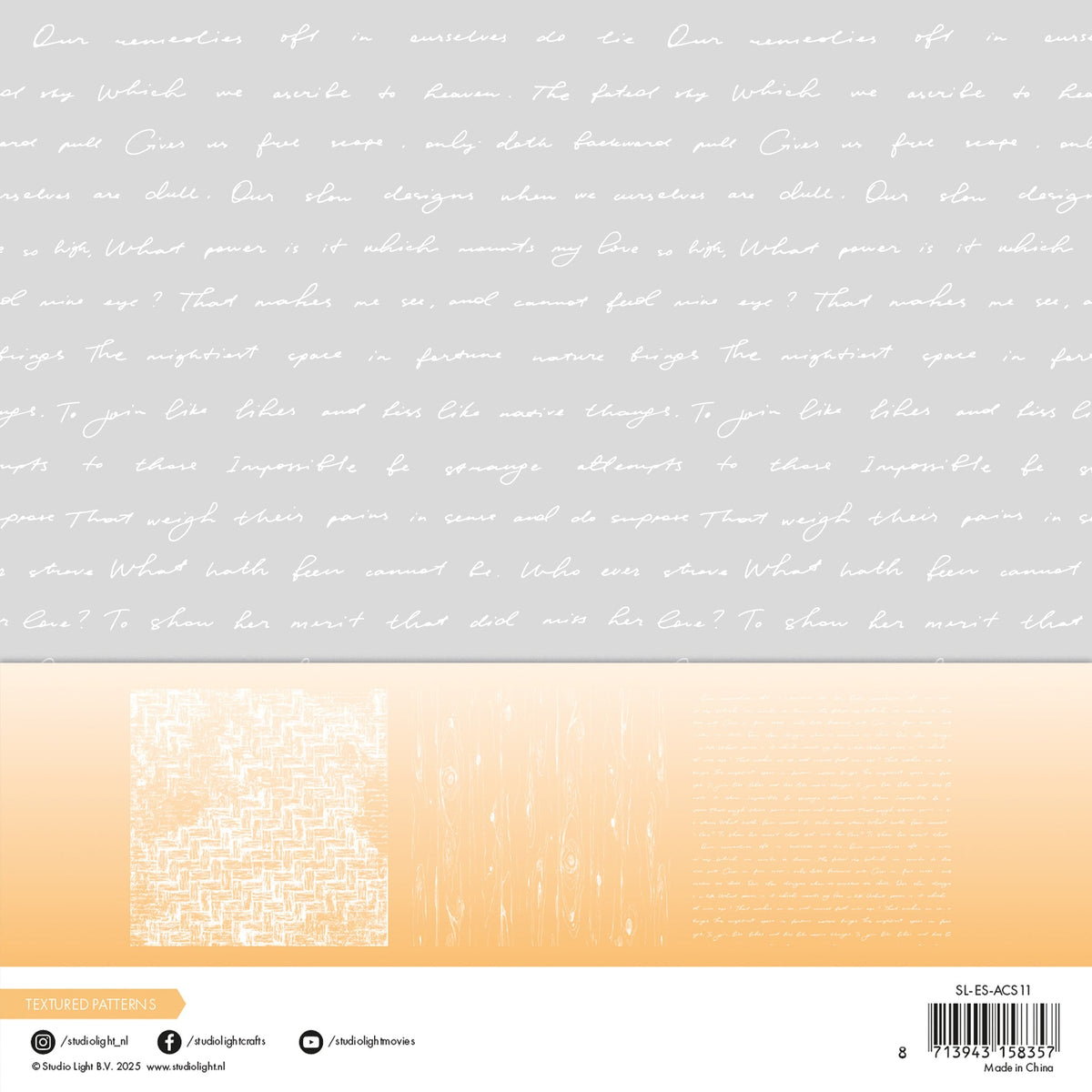 SL Acetate Sheets Textured Patterns Essentials 6 SH