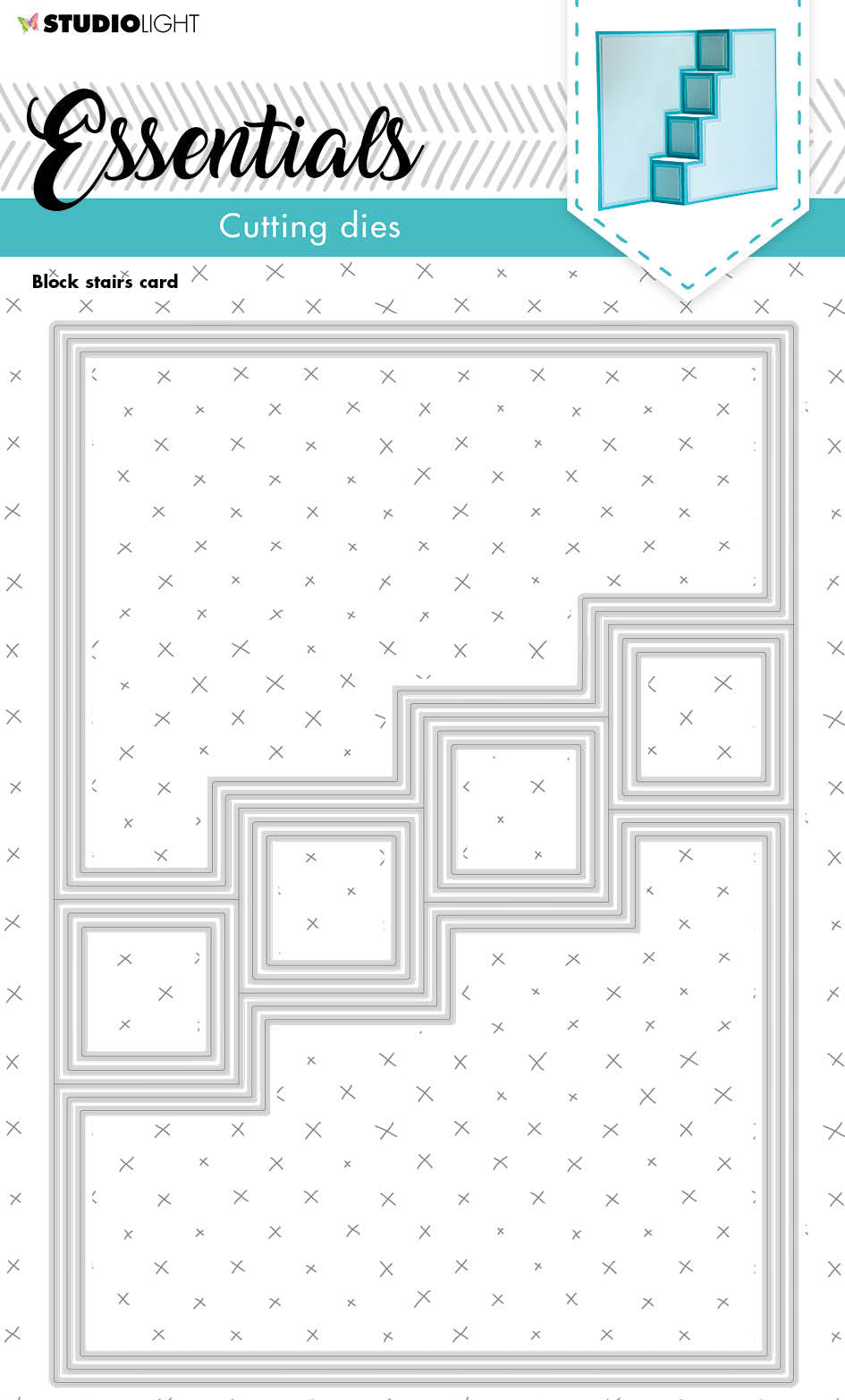 SL Matrice de découpe Escaliers Carte Essentials 140x200x1mm 13 PC n°210