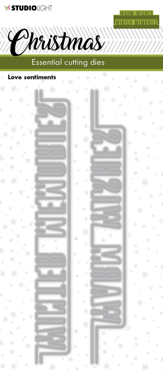 SL Matrices de découpe Noël Amour Sentiments Essentiels 50x152x1mm 4 pièces n°241