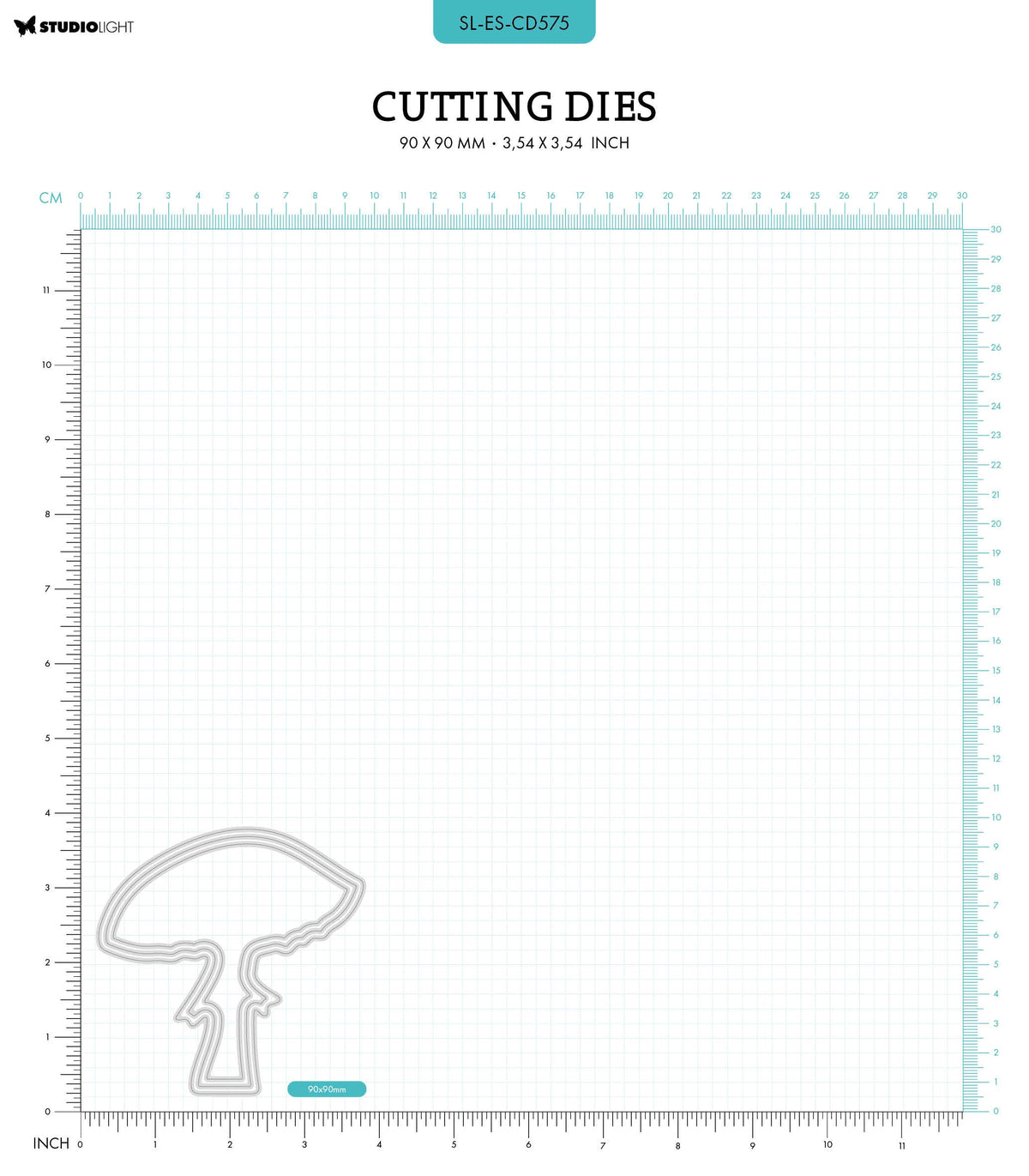 SL Cutting Die Mushroom Essentials 90x90x1mm 3 PC nr.575