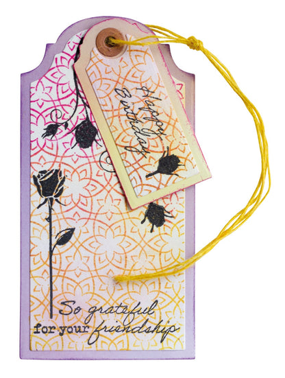 SL Tampon transparent Motifs floraux essentiels 1 pièce