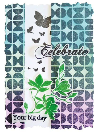 SL Clear Stamp Retro Pattern Essentials 1 PC
