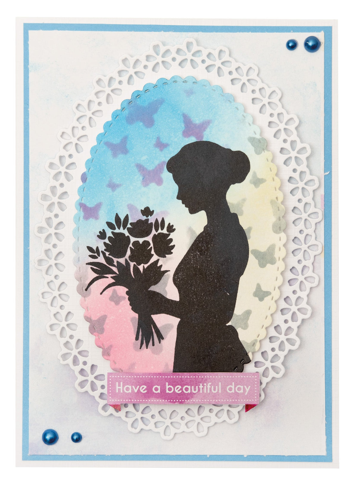 SL Clear Stamp Flower Lady Essentials 3 PC