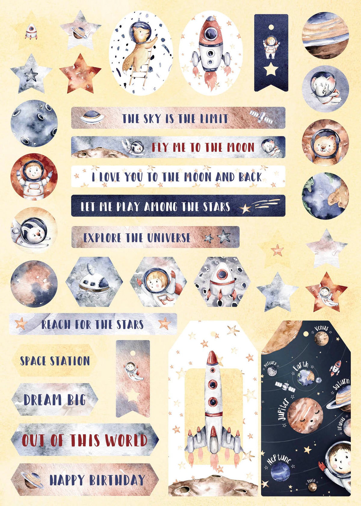 SL DIY Block Explore The Universe Essentials 294x210xmm 1 PC nr.17
