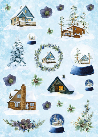 SL DIY Block Scène d'hiver Essentiels 294x210x9mm 32 Feuilles n°60