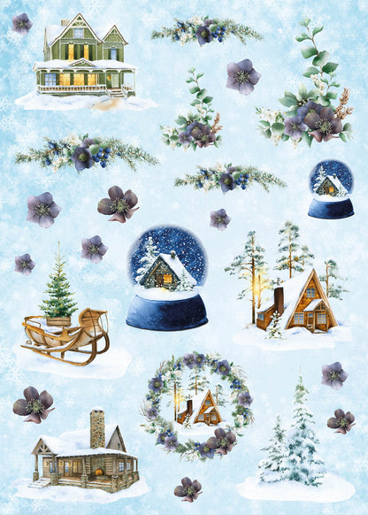 SL DIY Block Scène d'hiver Essentiels 294x210x9mm 32 Feuilles n°60