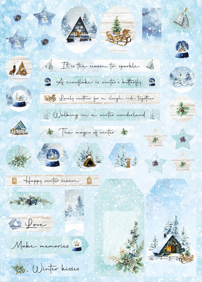 SL DIY Block Scène d'hiver Essentiels 294x210x9mm 32 Feuilles n°60