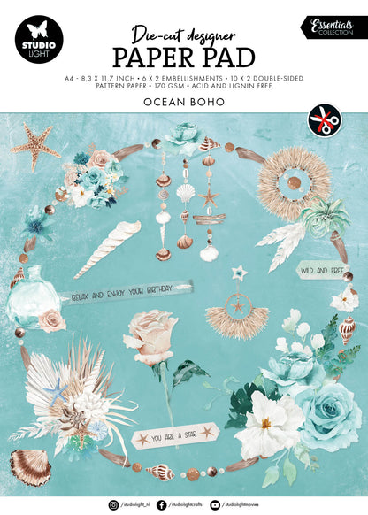 SL Bloc de papier découpé Océan Bohème Essentiels 32 F