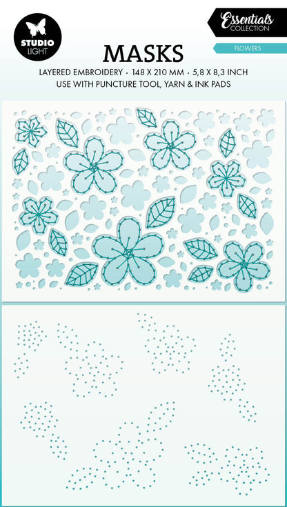 SL Outil de perforation Masque Fleurs Essentiels 2 PC