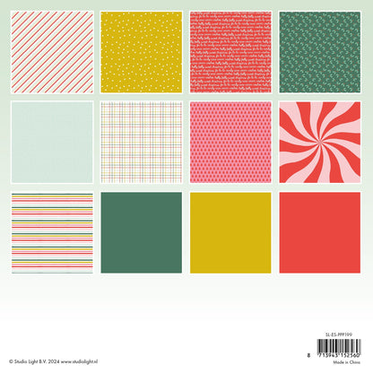 Bloc de papier à motifs SL Sweet Christmas Essentials 36 feuilles