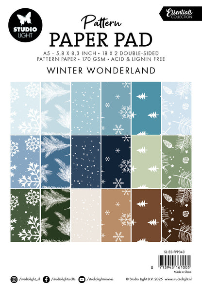SL Pattern Paper Pad  Winter Wonderland Essentials 36 Sheets