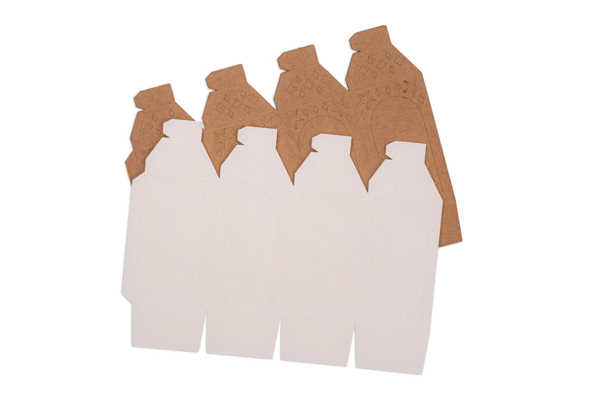 SL Lanternes découpées papier Arbres d'hiver Essentiels 10 feuilles