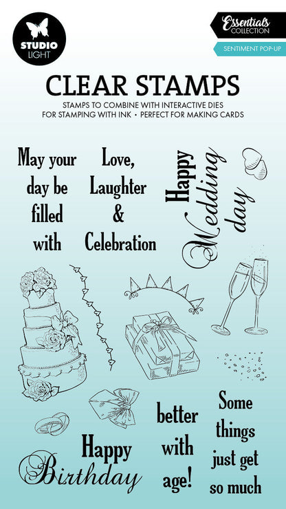 SL Clear Stamp Turning Pop-Out Essentials 15 Pieces