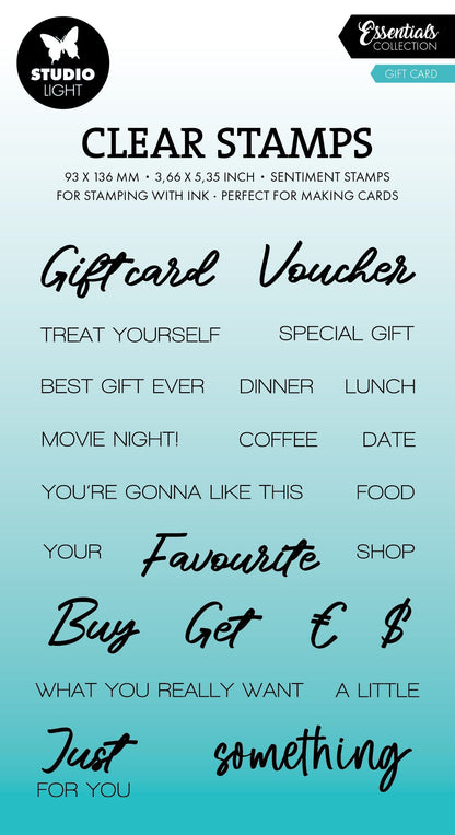 SL Clear Stamp Gift Card Essentials 23 Pieces