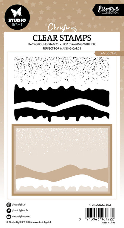 SL Clear Stamp Snow Landscape Essentials 3 Pieces