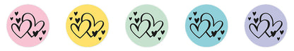 SL Stickers Hearts Essentials ø30mm 100 PC