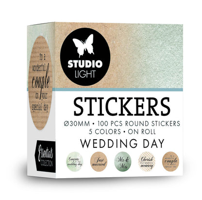 SL Ø30mm Stickers Wedding Day Essentials  100 PC