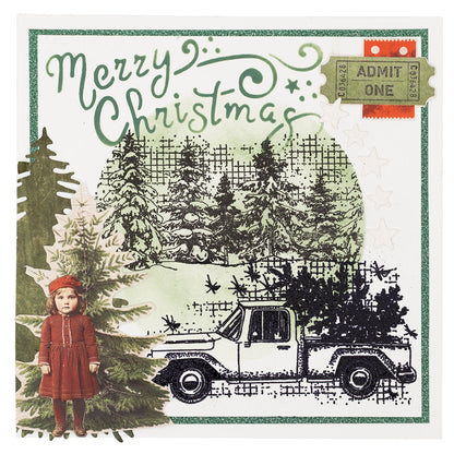 SL Clear Stamp Winter Forest Grunge Collection 1 Pieces